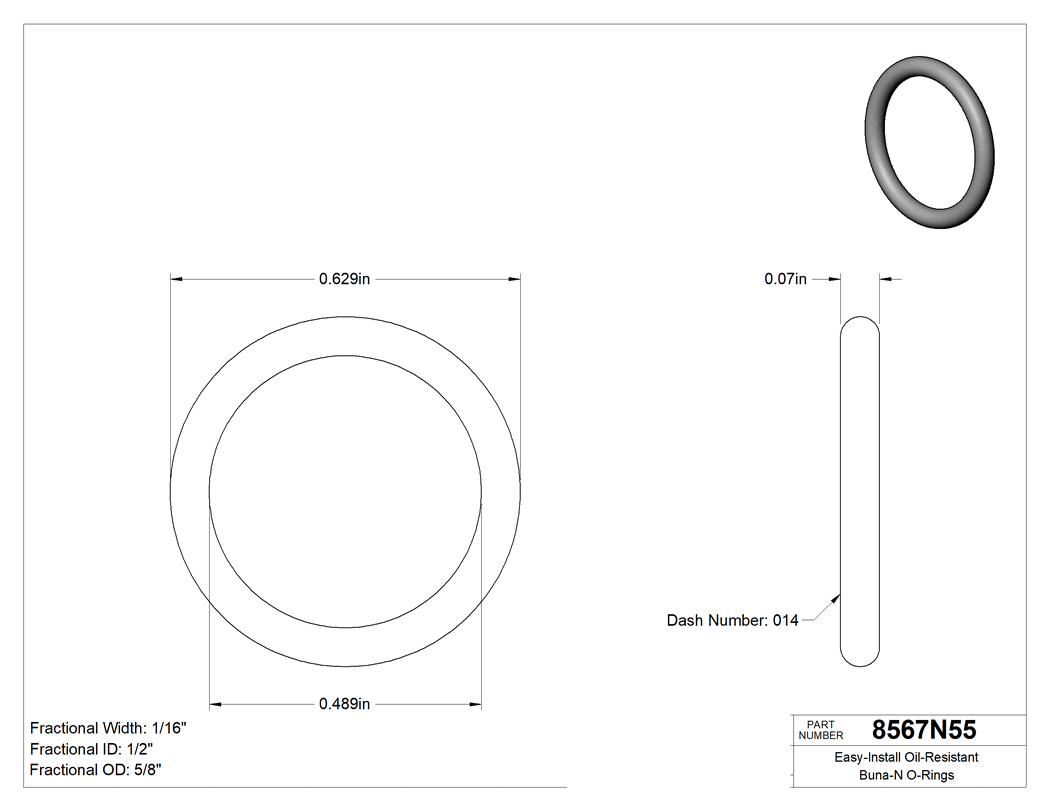 Technical drawing - 8567N55